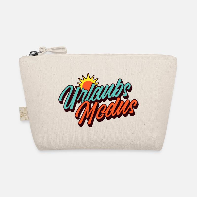 Urlaubsmodus Retro Sommer Sonne Design - Bio-Täschchen - Natur