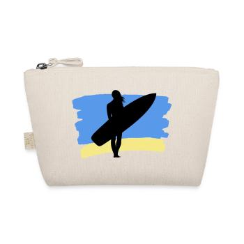 Beach Vibes – Surfer Girl - Bio-Täschchen - Natur - Vorne