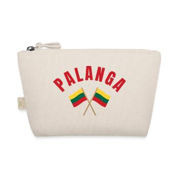 Palanga Crossed Lithuanian Flags - Organic Pouch - nature - Front