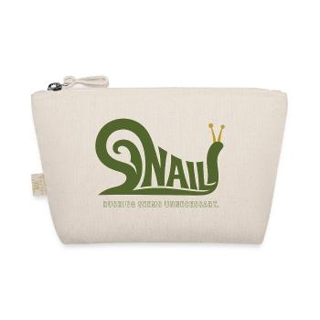 SNAIL – Humor without Haste - Organic Pouch - nature - Front