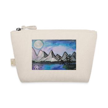 Moonlit night at the quiet lake - Organic Pouch - nature - Front