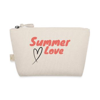 Summer Love Script Heart Positive Summer Energy - Organic Pouch - nature - Front