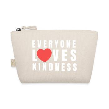 Everyone loves Kindness Spruch - Bio-Täschchen - Natur - Vorne