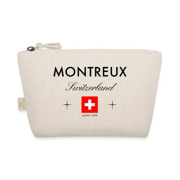 Montreux Schweiz Koordinaten Reise Souvenir - Bio-Täschchen - Natur - Vorne