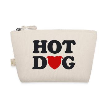 Herzkopf-Hotdog - 031 - Bio-Täschchen - Natur - Vorne