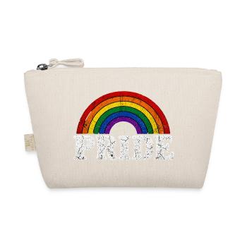 Pride Regenbogen für LGBTQ Fans Retro LQBTQ CSD - Bio-Täschchen - Natur - Vorne