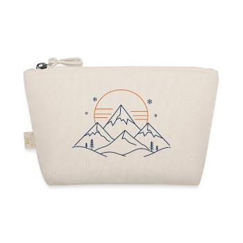Mountain landscape with sun - Organic Pouch - nature - Front