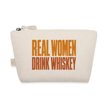 Echte Frauen trinken Whiskey - Lustiges Shirt - Bio-Täschchen - Natur - Vorne