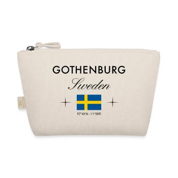 Gothenburg Sweden Coordinates Travel Souvenir - Organic Pouch - nature - Front