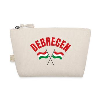 Debrecen Crossed Hungarian Flags  - Organic Pouch - nature - Front