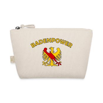 Badenpower Adler Motiv Zweifarbig - Bio-Täschchen - Natur - Vorne