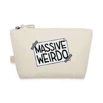 Massive weirdo Komischer Weirdo Lustig Spruch Logo - Bio-Täschchen - Natur - Vorne
