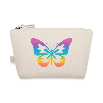 Schmetterling Regenbogen Autismus-Spektrum - Bio-Täschchen - Natur - Vorne