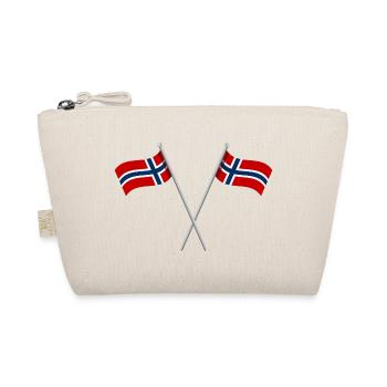 Norwegische Flagge - Bio-Täschchen - Natur - Vorne