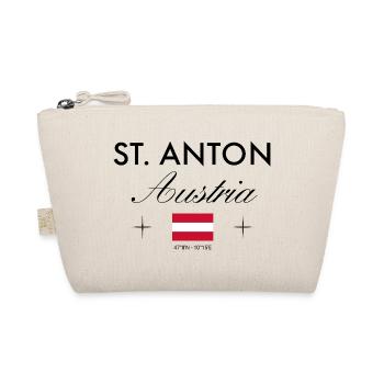 St. Anton am Arlberg Koordinaten Reise Souvenir - Bio-Täschchen - Natur - Vorne