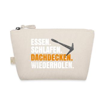 Essen Schlafen Dachdecken Wiederholen - Bio-Täschchen - Natur - Vorne
