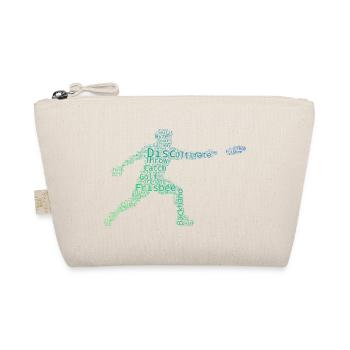 Frisbee Golf Geschenkidee für der Scheibensportler - Bio-Täschchen - Natur - Vorne