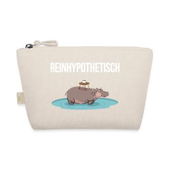 Reinhypothetisch Nilpferd Kaffee Wortwitz Humor - Bio-Täschchen - Natur - Vorne