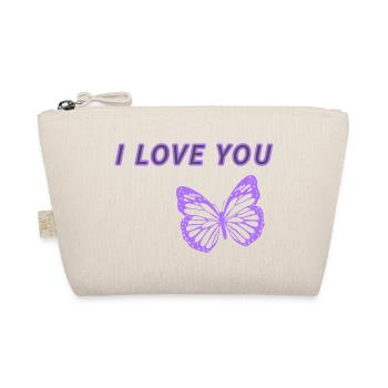 Ich liebe dich - Bio-Täschchen - Natur - Vorne