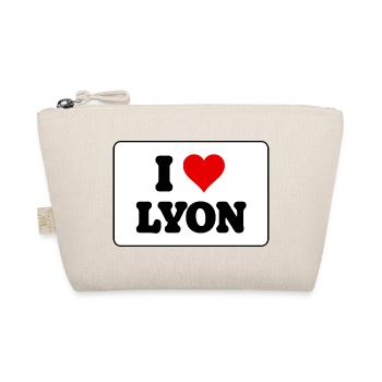 Ich liebe Lyon, ich liebe Lyon – Amour Ville - Bio-Täschchen - Natur - Vorne