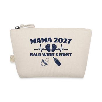 Werdende Mama 2027 Bald wird's ernst - Bio-Täschchen - Natur - Vorne