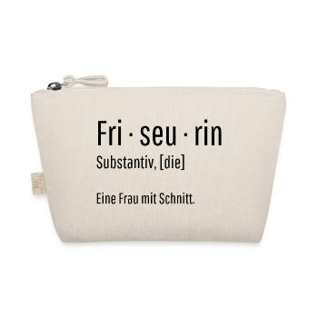 Friseurin Substantiv Definition Geschenk - Bio-Täschchen - Natur - Vorne