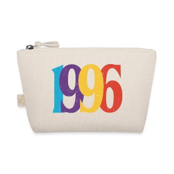 1996 Geburtstag geboren in 1996 Vintage-Retro-Geschenk - Bio-Täschchen - Natur - Vorne