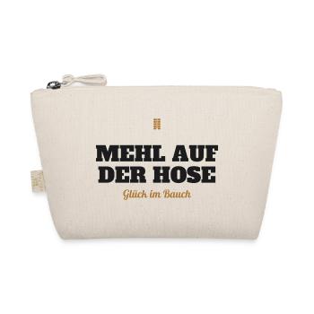 Mehl auf der Hose, Glück im Bauch – Backen - Bio-Täschchen - Natur - Vorne