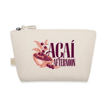 Acai Afternoon Botanischer Aufnäher mit Acai Bowl - Bio-Täschchen - Natur - Vorne