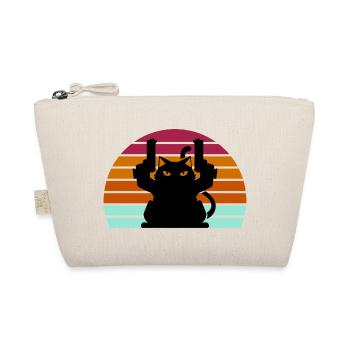 Cat Gun - Bio-Täschchen - Natur - Vorne