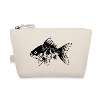 Süßer Goldfisch Comic Haustier Aquarium Geschenk - Bio-Täschchen - Natur - Vorne