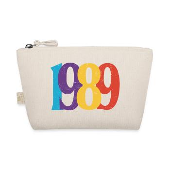Geboren 1989 Geburtstagsgeschenk Geburtstag 89 - Bio-Täschchen - Natur - Vorne