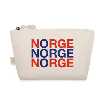 NORWEGEN Norway Norwegen Norwegische Flagge - Bio-Täschchen - Natur - Vorne