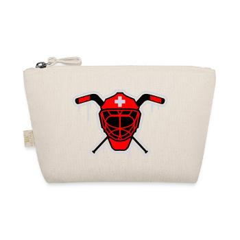 Hockey Goalie Maske Schweiz - Bio-Täschchen - Natur - Vorne