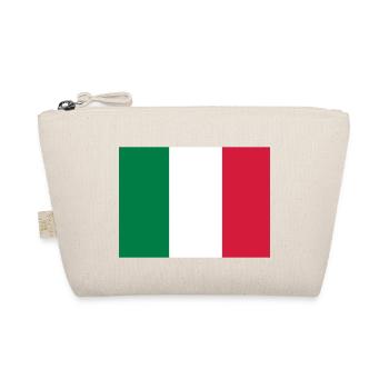 Italienische Flagge - Bio-Täschchen - Natur - Vorne