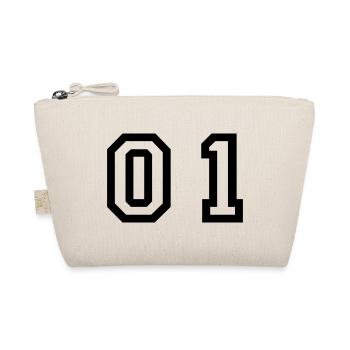 Nummer - 01 - zero one - Bio-Täschchen - Natur - Vorne