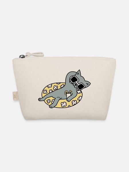 Chill out Cat - Bio-Täschchen - Natur - Vorne