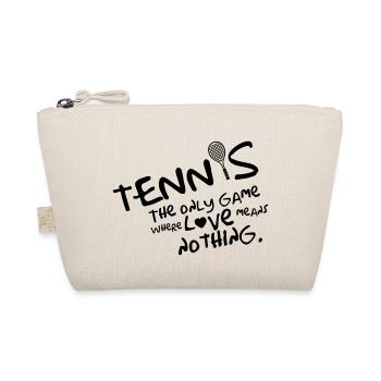 Tennis - the only game where love means nothing - Bio-Täschchen - Natur - Vorne