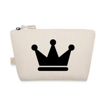 Krone König Königin Prinz Prinzessin Royal Kopfsch - Bio-Täschchen - Natur - Vorne