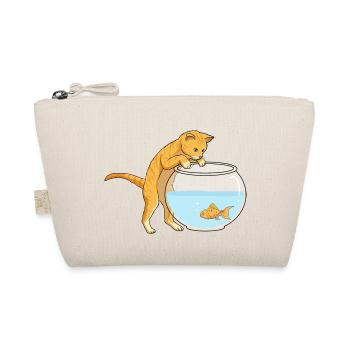 Cat Ginger Fish Bowl - Organic Pouch - nature - Front