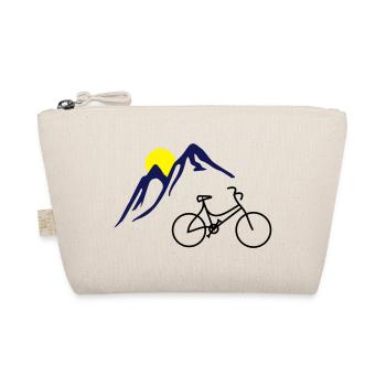 Fahrrad, Berge und Sonne - Bio-Täschchen - Natur - Vorne