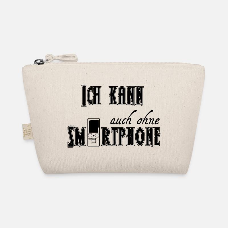 Ohne Smartphone Geschenk Bio-Täschchen
