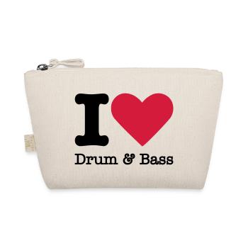 I Love Drum & Bass - Bio-Täschchen - Natur - Vorne