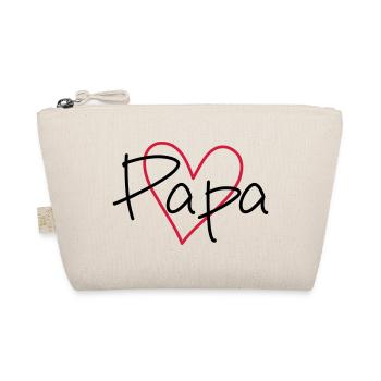 Heart Papa Papamotiv - Organic Pouch - nature - Front