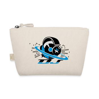 DJ turntable console with headphones and - Organic Pouch - nature - Front