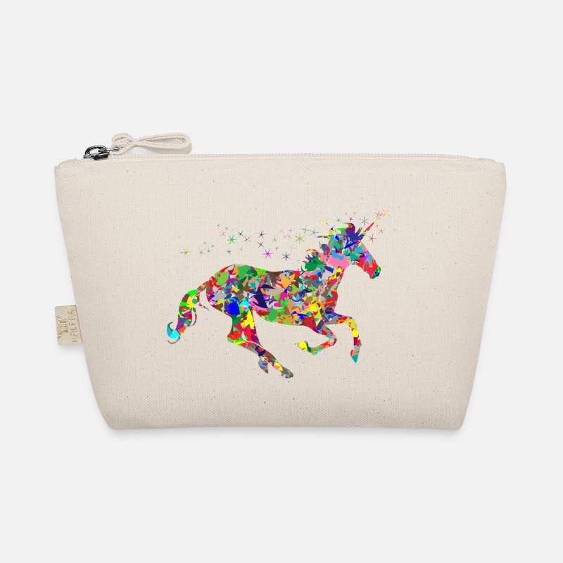 Einhorn Farbkleckse Geschenk Geschenkidee Bio-Täschchen