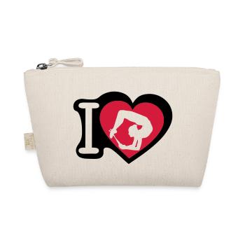 grs love heart heart gymnastique8 - Organic Pouch - nature - Front