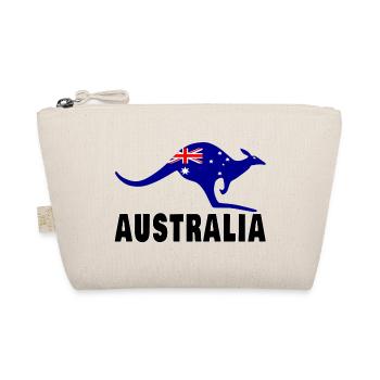 Australien Känguru / Geschenk / Geschenkidee - Bio-Täschchen - Natur - Vorne