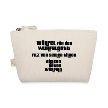 Dice for the dice god - Organic Pouch - nature - Front