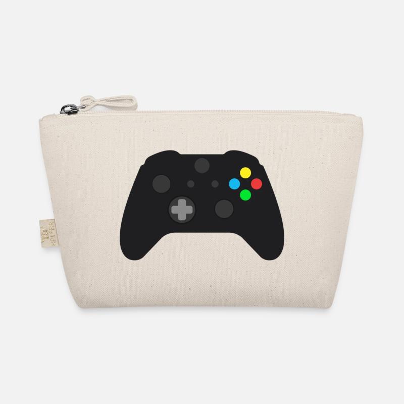 Dark Gamepad Neon Buttons - Organic Pouch - nature
